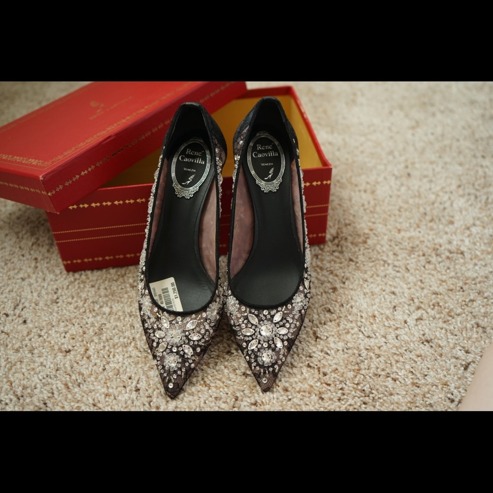 ❌SOLD❌Rene Caovilla Classic Black Heels